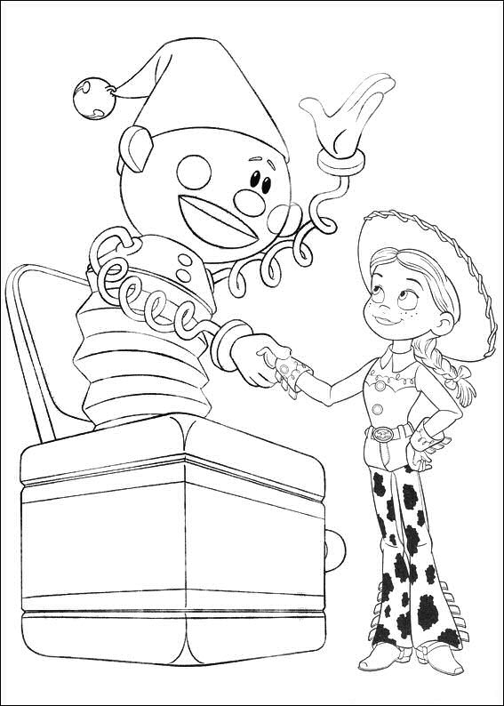 Plansa de colorat cu Toy Story 143 50